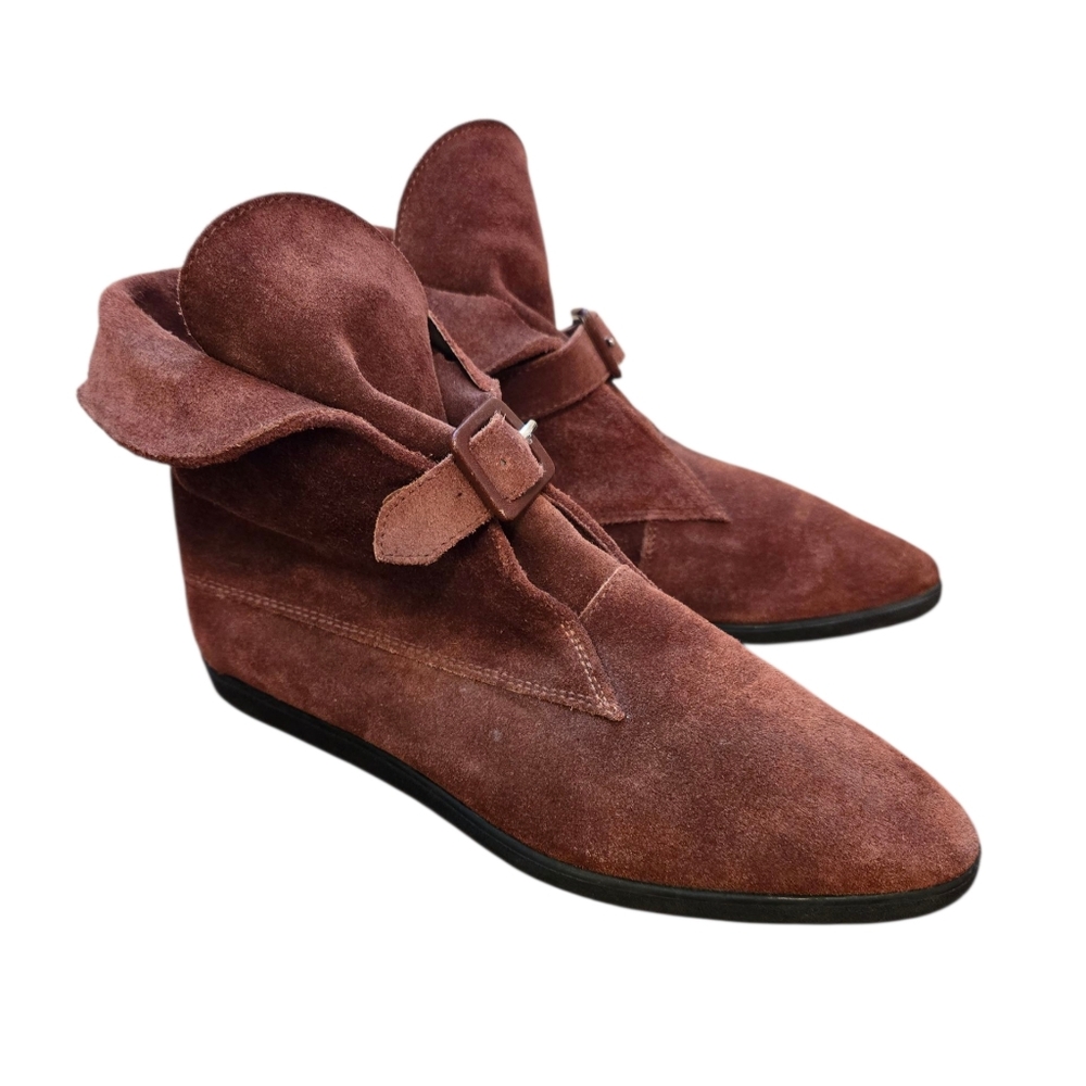 Glacée Brown Vintage Suede Ankle Boots Size 8